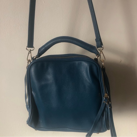 ❤️Blue teal crossbody bag multiple compartments - Picture 6 of 11